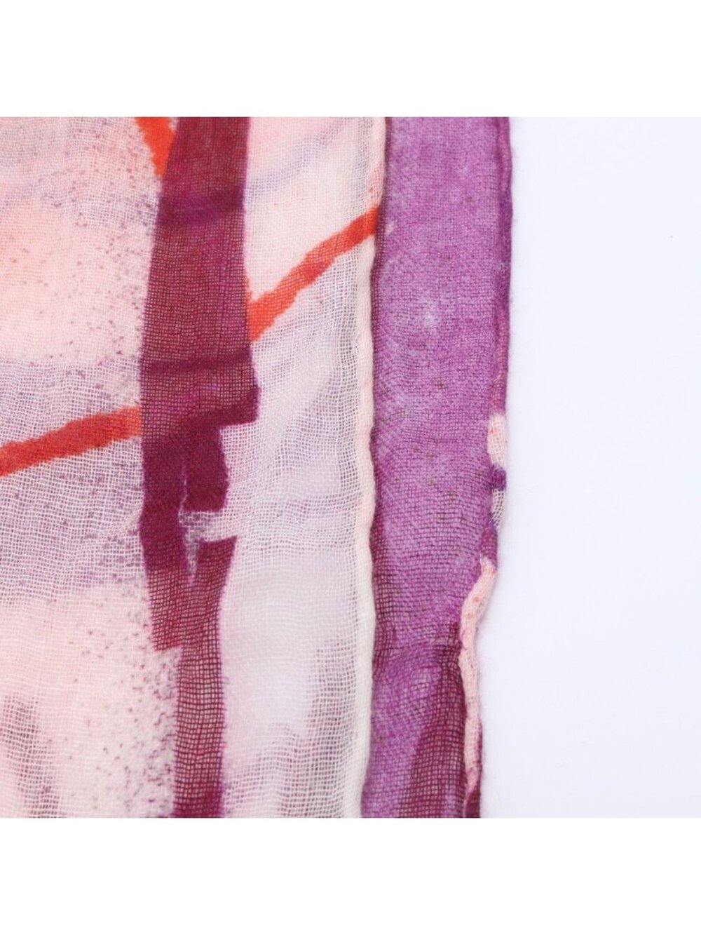 Chanel Love Cashmere Silk Shawl Large Scarf Pink - Picture 5 of 9